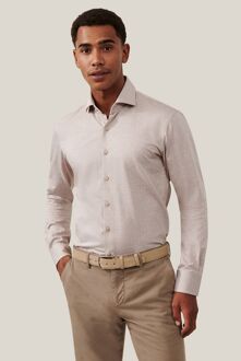 Cavallaro Napoli Cavallaro Brizino Overhemd Sand Beige - 39,40