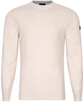 Cavallaro Napoli Palio Crew Neck Sweater Heren crème - XL