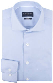 Cavallaro Overhemd lange mouw 110241011 Blauw - 43 (XL)
