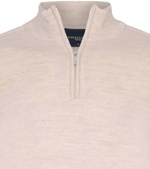 Cavallaro Palio Half Zip Trui Wolmix Ecru Wit - S,XXL