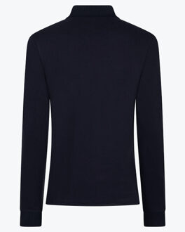 Cavallaro Polo lange mouw 116261015 basso - maat L Blauw