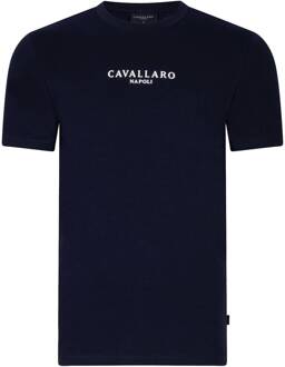 Cavallaro T-shirt korte mouw 117241003 Blauw - XXL