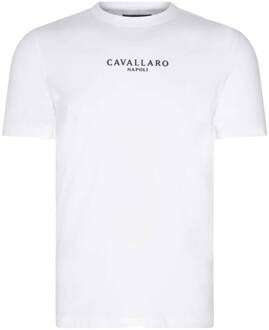 Cavallaro T-shirt korte mouw 117241003 Wit - XXL