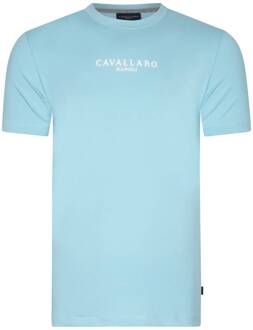 Cavallaro T-shirt korte mouw 117241015 Blauw - XL
