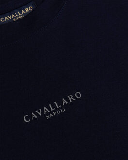 Cavallaro T-shirt korte mouw 117255006 luciano - maat XXL Blauw