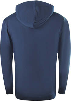 Cavalli Class Aysmmetric Box Design marineblauwe hoodie met rits - maat Navy