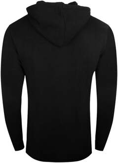 Cavalli Class Aysmmetric Box Design zwarte hoodie met rits - maat