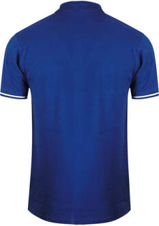 Cavalli Class Bold Stripe Collar Irisblauw Poloshirt - 2XL