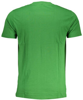 Cavalli Class Bold Zwart Logo Groene T-Shirt - 2XL