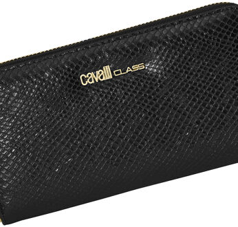 Cavalli Class Damen-Geldbörse mit Schlangenmuster CCSW0240 Zwart