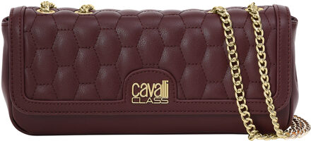 Cavalli Class Damen-Schultertasche mit Kettenriemen CCHB0248 Bordeaux