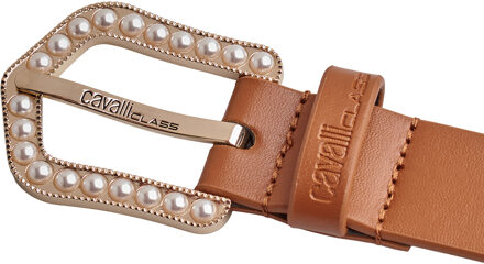 Cavalli Class Damesriem met Parelgesp CCBT0023 Bruin