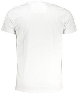 Cavalli Class Dapper Rood Logo Witte T-Shirt - maat 2XL