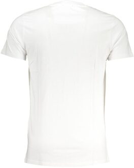 Cavalli Class Dierenprint T-shirt Korte Mouwen Ronde Hals Wit - L