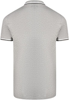 Cavalli Class Dubbel Tipped Kraag Grijze Polo Shirt Grijs
