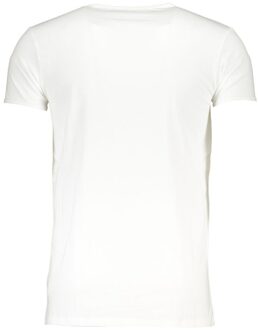 Cavalli Class Effen Logo Korte Mouwen T-Shirt Wit - S