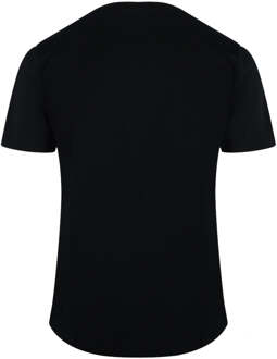 Cavalli Class Gebarsten Gespoten Logo Zwart T-shirt - maat XL