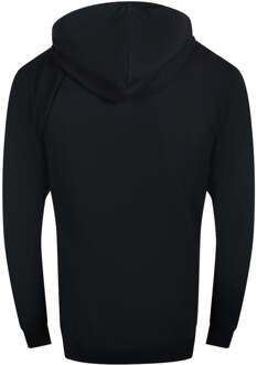 Cavalli Class Gebarsten Gespoten Logo Zwarte Hoodie