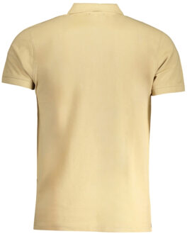 Cavalli Class Gedurfde Logo Beige Polo Shirt