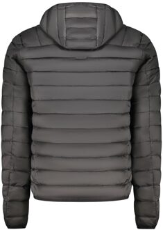 Cavalli Class Gewatteerde Hoodie Jas met Rits - maat M Grijs