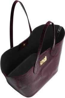 Cavalli Class Große Damen-Tragetasche mit Beutel CCHB0225 Bordeaux - One Size