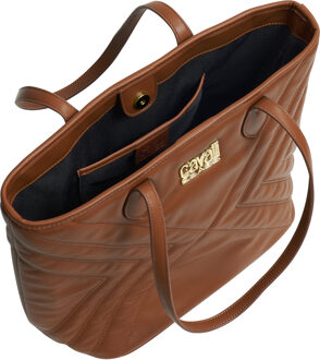 Cavalli Class Große Damen-Tragetasche mit Beutel CCHB0228 Bruin - One Size