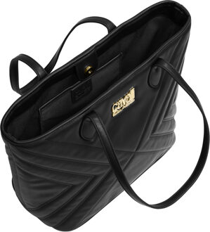 Cavalli Class Große Damen-Tragetasche mit Beutel CCHB0228 Zwart