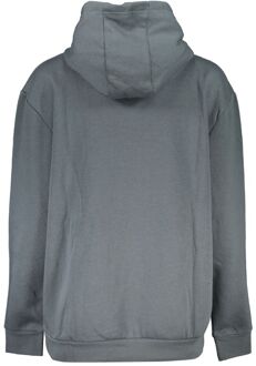 Cavalli Class Heren Hoody met Luipaardkop Ca28856 Donkergrijs