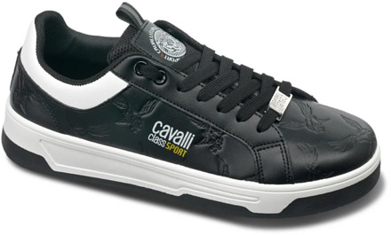 Cavalli Class Heren Stoffen Sneakers met Rubberen Zool Cavalli Class , Black , Heren - 40 Eu,42 Eu,41 EU