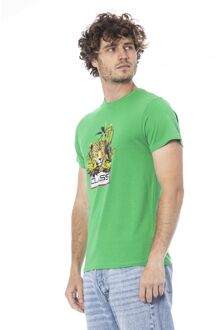 Cavalli Class Jaguar Graphic T-shirt Model Ca24340 - maat L Groen