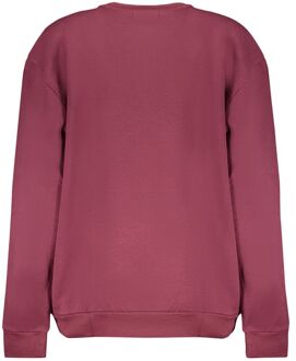 Cavalli Class Jaguar Print Sweatshirt met Ronde Hals Donkerrood