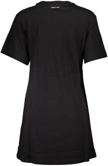 Cavalli Class Korte Mouwen T-shirt Jurk - maat Zwart