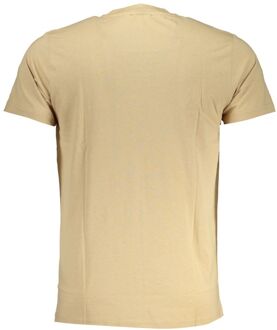 Cavalli Class Leopardsymbool T-shirt Korte Mouwen Beige