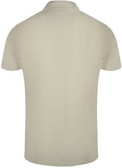 Cavalli Class Levendige Bloemenlogo Beige Zand Poloshirt - maat L