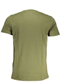 Cavalli Class Luipaard T-shirt Korte Mouwen Ronde Hals Tee - maat XL Kaki