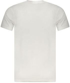 Cavalli Class Luipaardkop Graphic T-shirt Wit - L