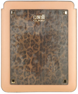 Cavalli Class Luipaardprint Tablethoes Cavalli Class , Pink , Unisex - ONE Size