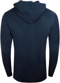 Cavalli Class Marineblauwe hoodie met Cavalli-klasse grote cirkelontwerp - maat L Navy