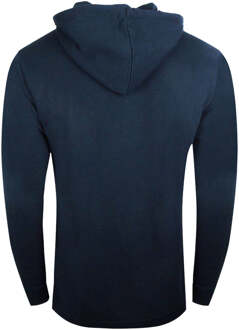 Cavalli Class Marineblauwe hoodie met Cavalli-klasse omgekeerd logo - maat 2XL Navy