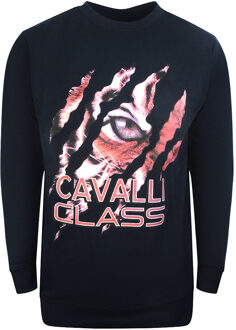 Cavalli Class Peeking Tiger Design marineblauw sweatshirt - 2XL
