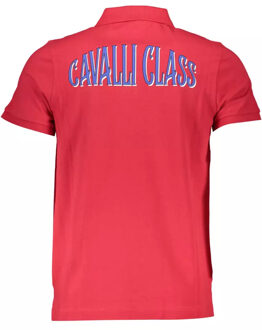 Cavalli Class Polo Shirt Rood Polo Ca21295 Klaproos