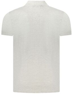 Cavalli Class Poloshirt Met Strepen - maat M Lichtgrijs