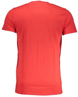 Cavalli Class Rode Tijger T-Shirt Korte Mouwen Ronde Hals - maat XL Rood