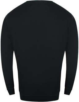 Cavalli Class Sweatshirt Met Getapete Schouders, Zwart