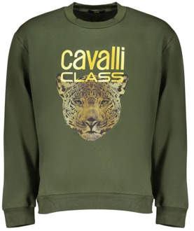 Cavalli Class Sweatshirts Cavalli Class , Green , Heren - 2Xl,Xl,L,M,S