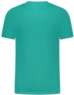Cavalli Class T-shirt Korte Mouwen - maat L Groenblauw