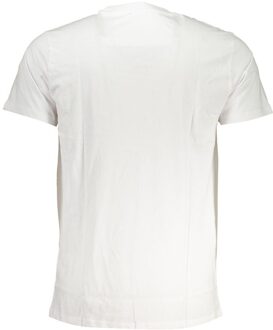 Cavalli Class T-shirt met korte mouwen en ronde hals in tijgerprint Wit - 2XL