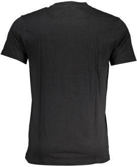 Cavalli Class T-shirt met korte mouwen en ronde hals met tijgerhoofd - maat 2XL Zwart