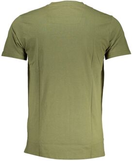 Cavalli Class Tiger T-shirt Korte Mouw Ronde Hals Kaki - XL