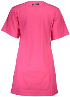 Cavalli Class Tijger Graphic T-shirt Jurk Roze
